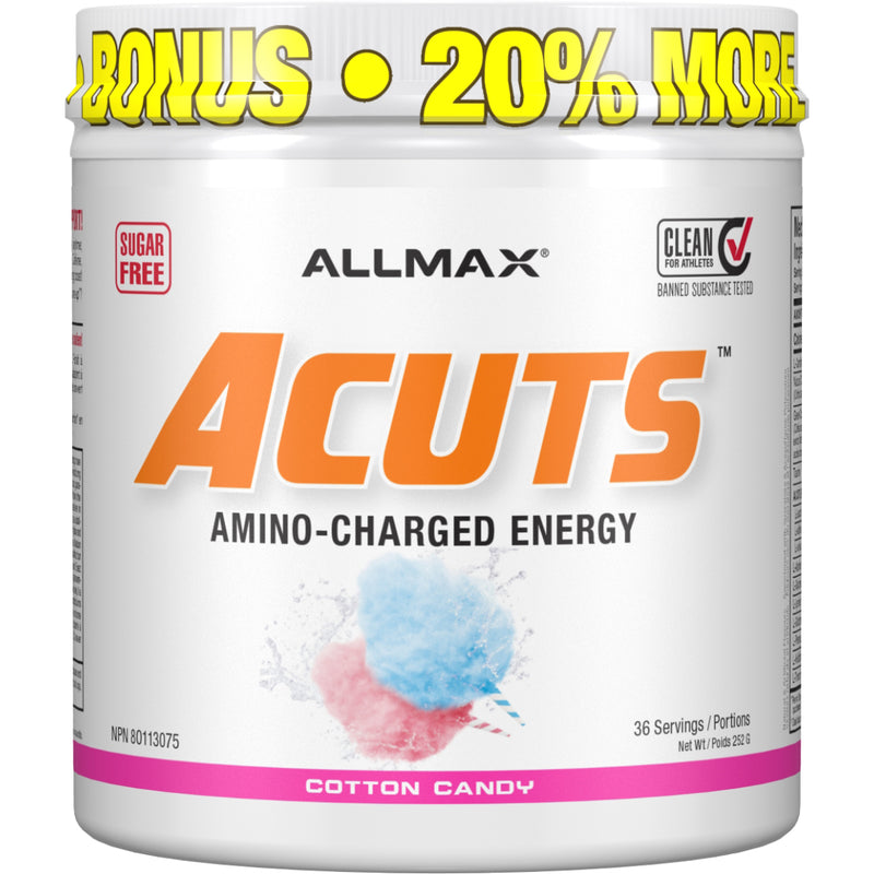 Allmax Acuts - 36 servings Cotton Candy (Dye Free) - Energy Burner - Hyperforme.com