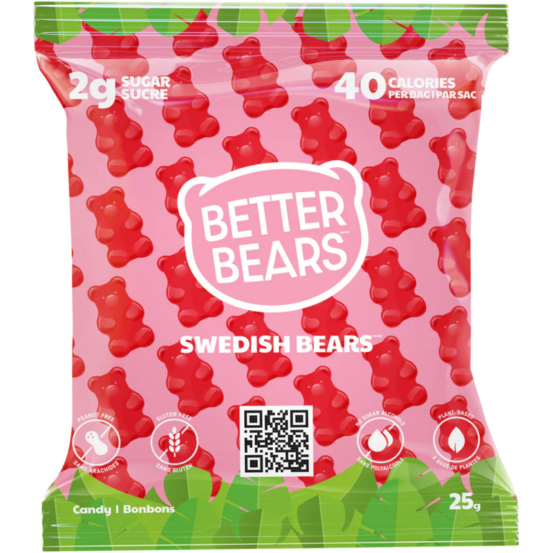 Better Bears Low Sugar Vegan Gummies - 1 Bag Swedish Bears - Snacks - Hyperforme.com