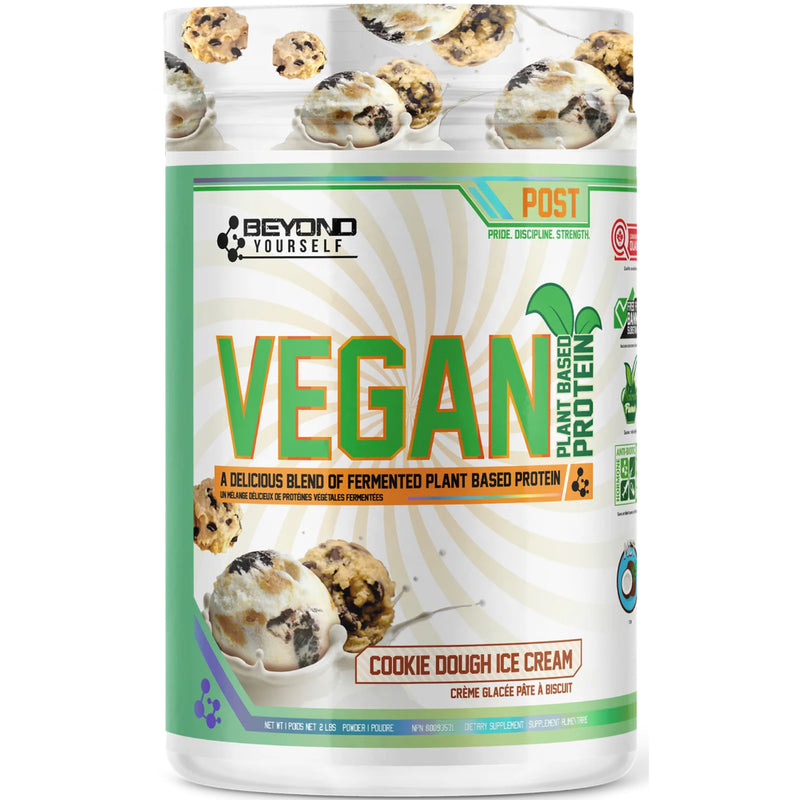 Beyond Yourself Vegan Protein - 2lb Cookie Dough Ice Cream - Protein Powder (Vegan) - Hyperforme.com