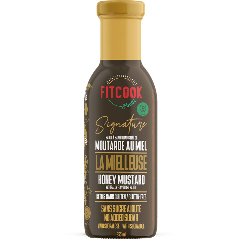 Fitcook Foods Signature Sauces - 340ml Mielleuse (Honey Mustard) - Flavors & Spices - Hyperforme.com