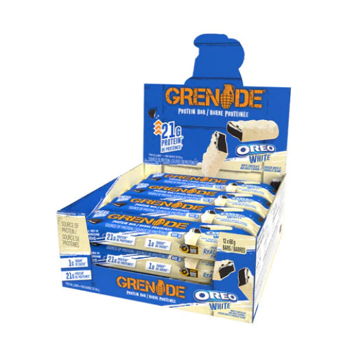 Grenade Carb Killa Bar - 12 Bars Oreo White - Protein Bars - Hyperforme.com