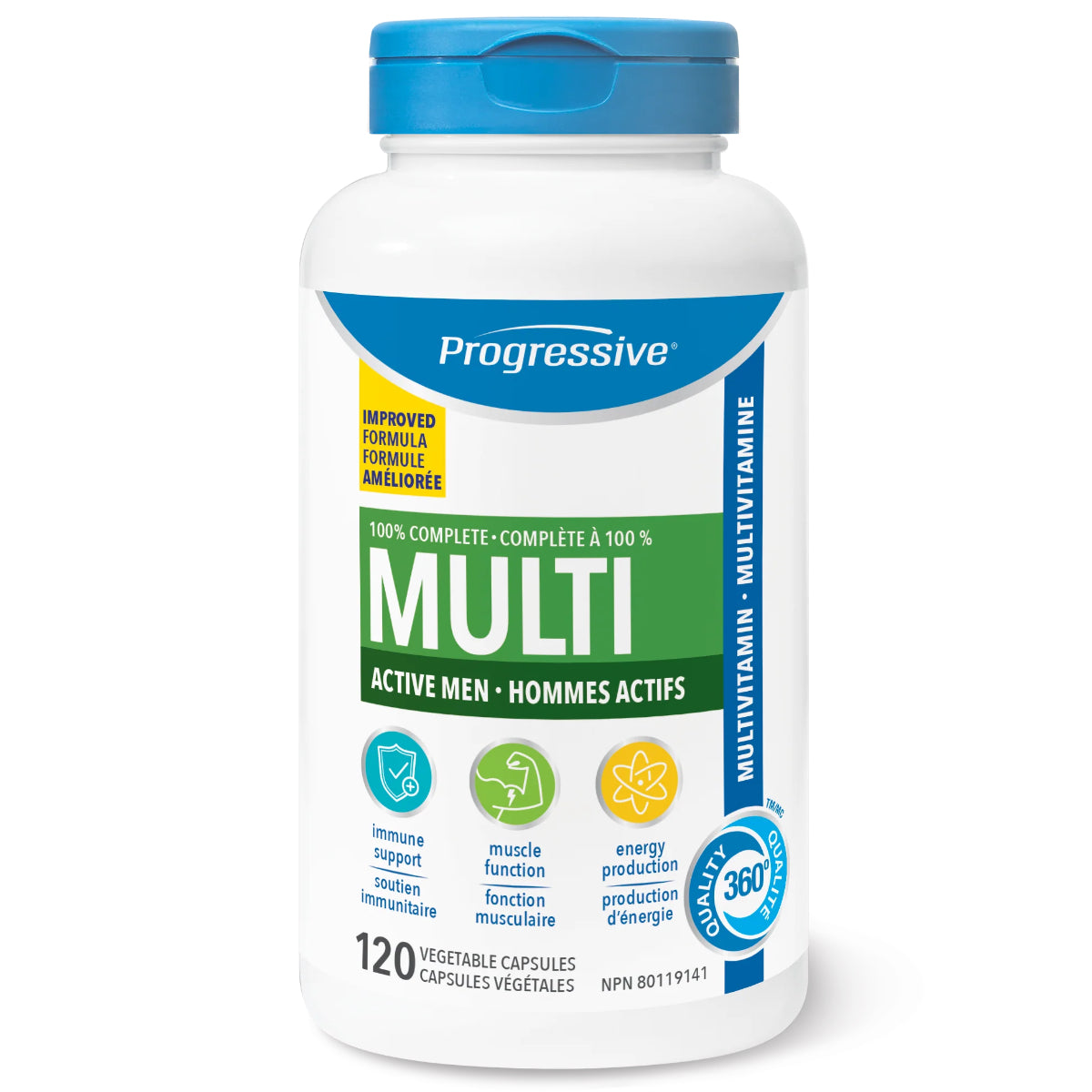 Progressive MultiVitamin Active Men 120 caps