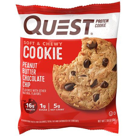Quest Protein Cookie - 1 Cookie Peanut Butter Chocolate Chip - Protein Bars - Hyperforme.com