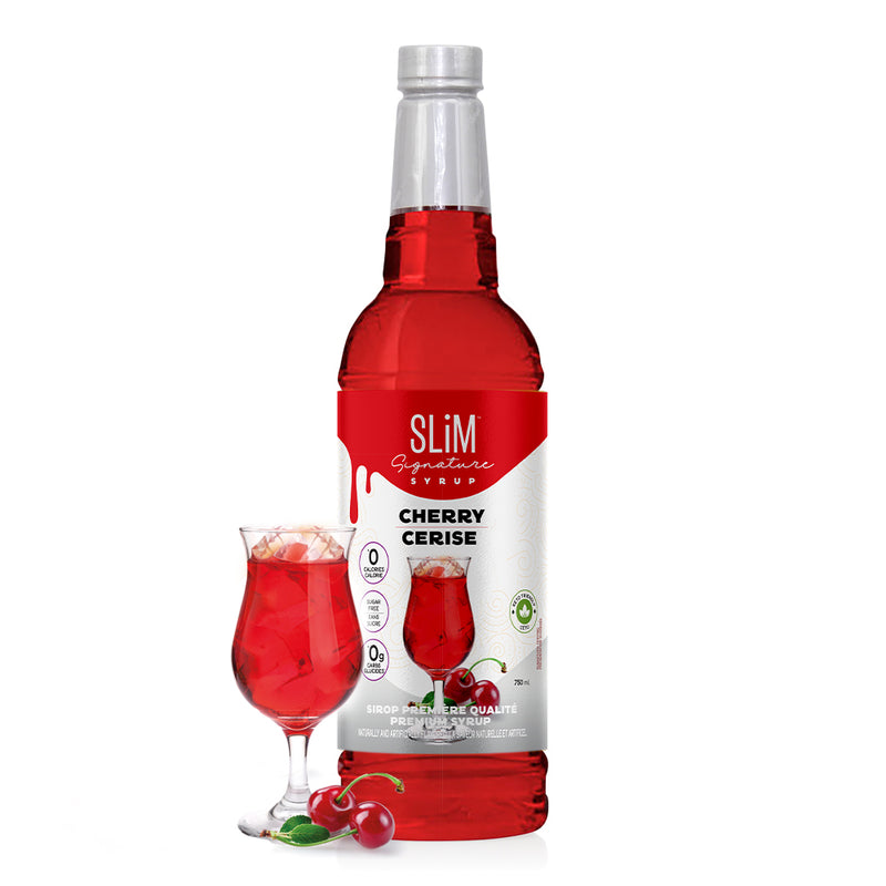 Slim Syrups Sugar free Syrups - 750ml Cherry - Flavors & Spices - Hyperforme.com
