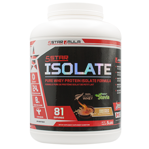 5Star4Mula Isolate Protein - 5lb Creme Brulee - Protein Powder (Whey Isolate) - Hyperforme.com
