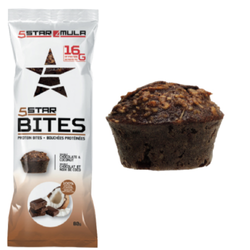 5Star4Mula Protein Bites - 1 Pack Double Chocolate Coconut - Protein Bars - Hyperforme.com
