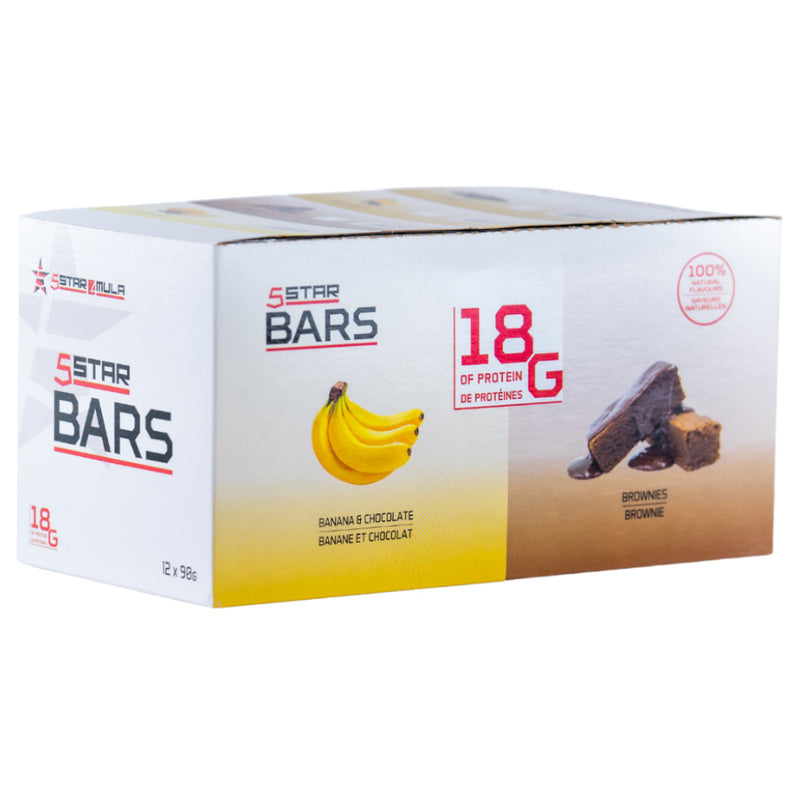 5star4Mula Protein Bars - 12 Bars Banana Chocolate - Protein Bars - Hyperforme.com
