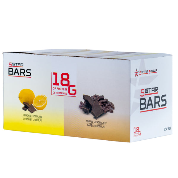 5star4Mula Protein Bars - 12 Bars Lemon Chocolate - Protein Bars - Hyperforme.com