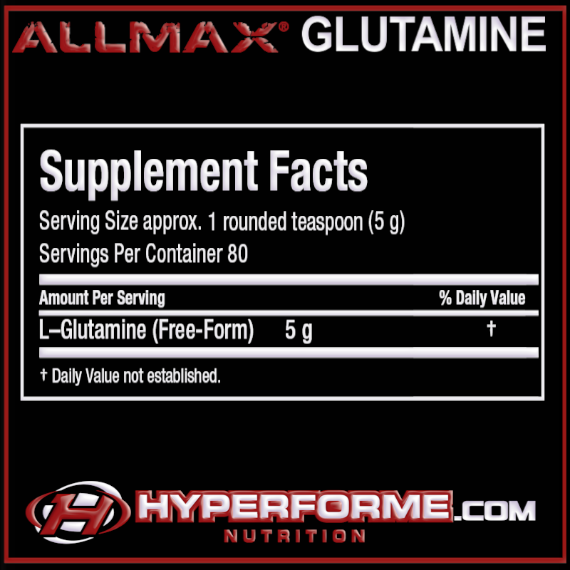 Allmax Glutamine Powder - 1000g - Glutamine - Hyperforme.com