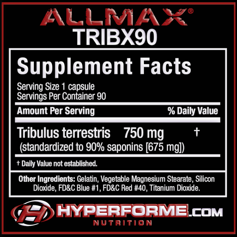 Allmax Tribx90 - 90 caps - Testosterone - Hyperforme.com