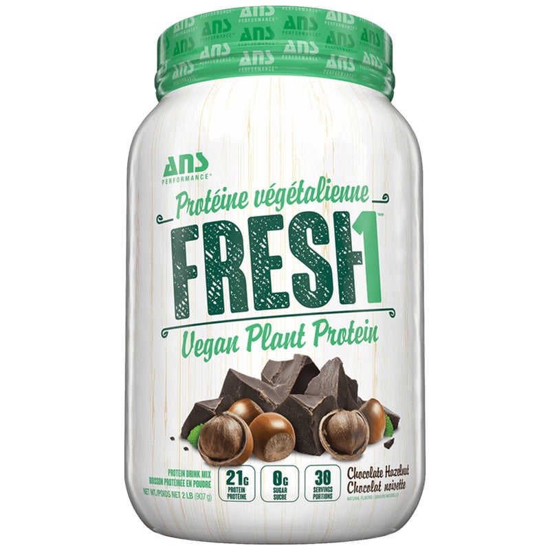 ANS FRESH1 Vegan Protein - 2lb Chocolate Hazelnut - Protein Powder (Vegan) - Hyperforme.com
