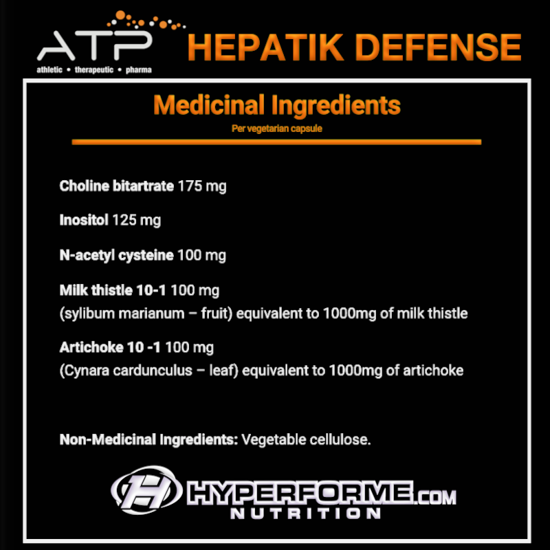 ATP Hepatik Defense - 120 caps - Liver Protection Supplements - Hyperforme.com