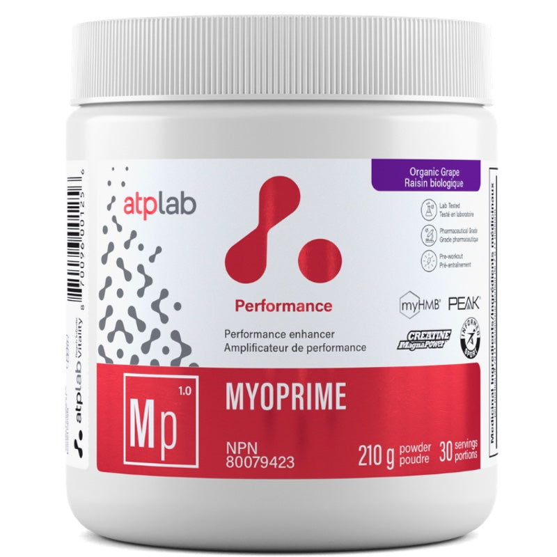 ATP Myoprime - 210g Organic Grape - Creatine - Hyperforme.com