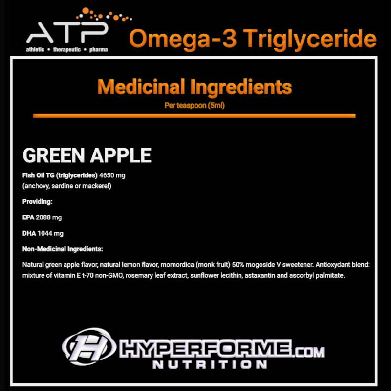 ATP Omega-3 Triglyceride - 200ml - Omega 3 Supplements - Hyperforme.com