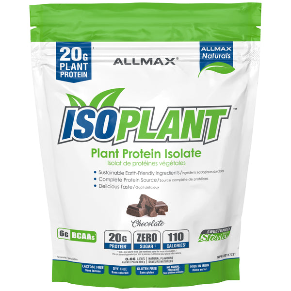 Allmax Isoplant Protein - 300g Chocolate - Protein Powder (Vegan) - Hyperforme.com