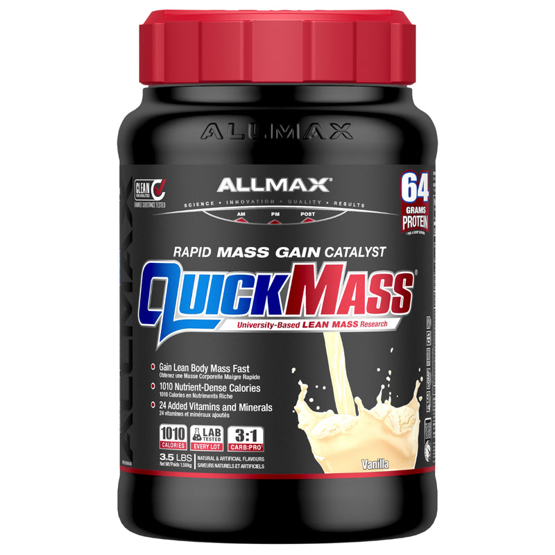 Allmax Quickmass - 3.5lb Vanilla - Protein Powder (weight Gainer) - Hyperforme.com