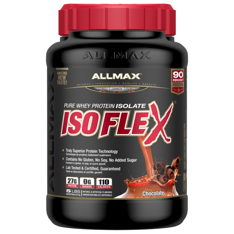 Allmax Isoflex - 5lb Chocolate - Protein Powder (Whey Isolate) - Hyperforme.com