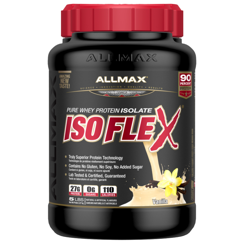 Allmax Isoflex - 5lb Vanilla - Protein Powder (Whey Isolate) - Hyperforme.com