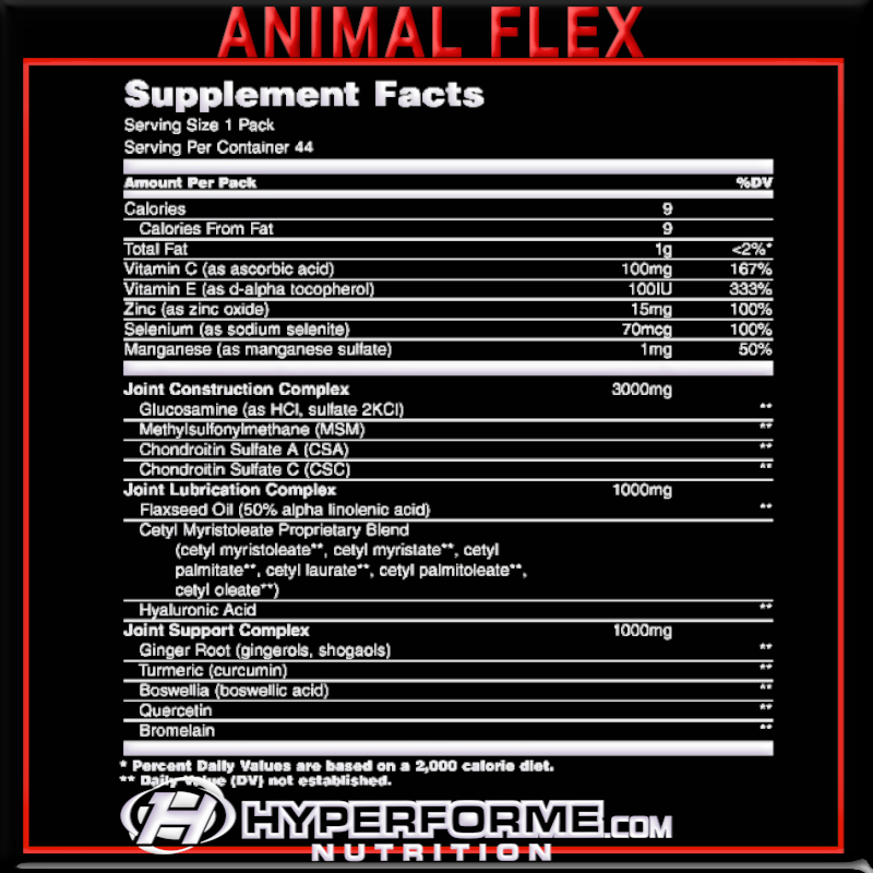 Animal Flex - 44 Packs - Joints and Pain Supplements - Hyperforme.com