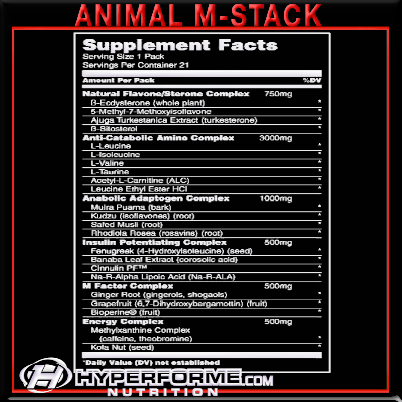 Animal M-Stak - 21 packs - Weight Loss Supplements - Hyperforme.com