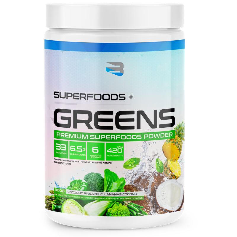 Believe Superfoods+ Greens - 30 Servings Coconut Pineapple - Superfoods (Greens) - Hyperforme.com