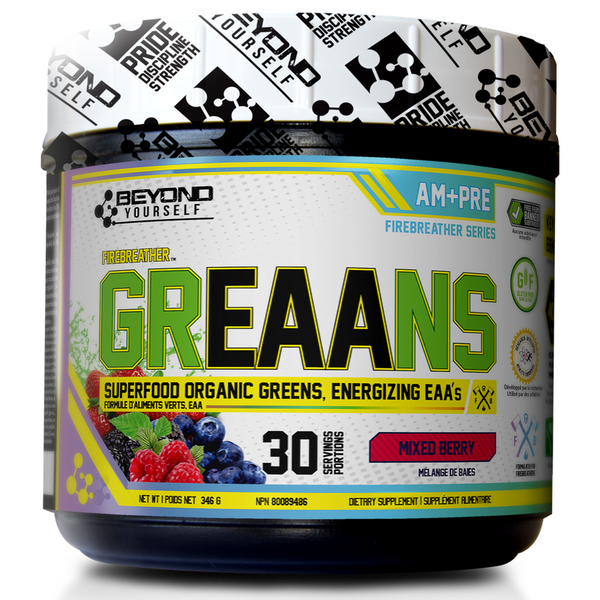Beyond Yourself GrEAAns (Greens + EAAs) - 30 Servings Mixed Berry - Superfoods (Greens) - Hyperforme.com