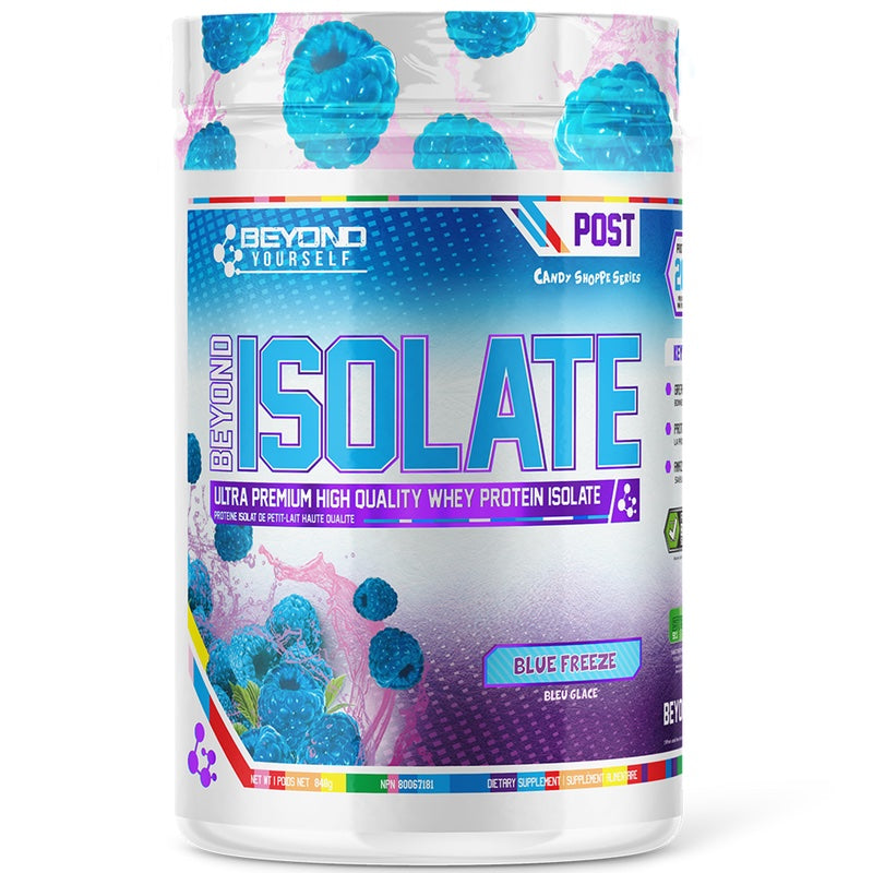 Beyond Yourself Isolate Protein Candy Shoppe - 840g Blue Freeze - Protein Powder (Whey Isolate) - Hyperforme.com