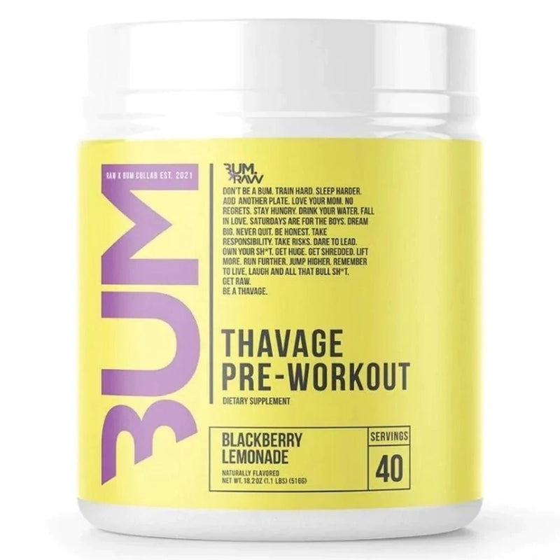 Raw Nutrition CBum Thavage Pre Workout - 40 Servings Blackberry Lemonade - Pre-Workout - Hyperforme.com
