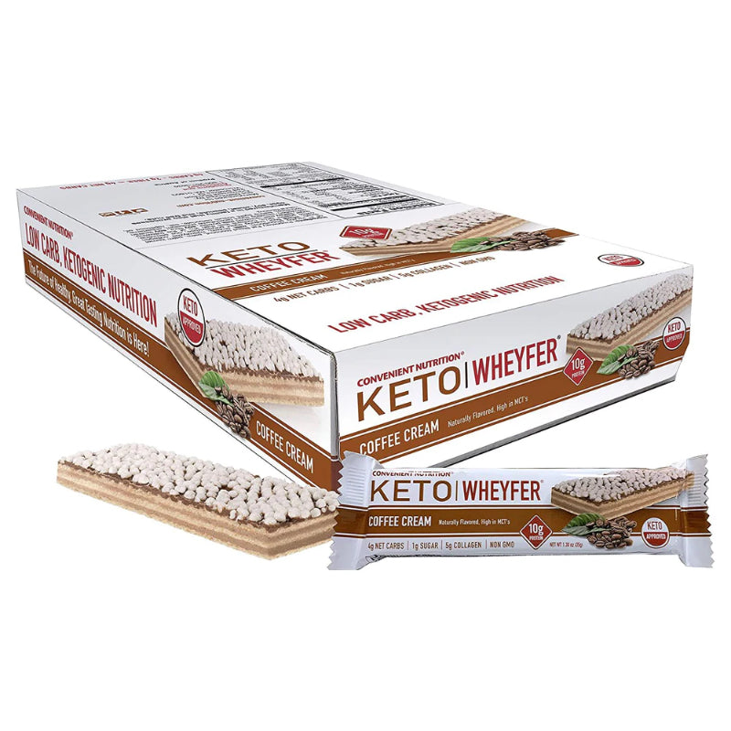 Convenient Nutrition Keto Wheyfer - 1 Bar Coffee Cream - Protein Bars - Hyperforme.com