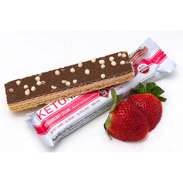 Convenient Nutrition Keto Wheyfer - 1 Bar Strawberry Cream - Protein Bars - Hyperforme.com
