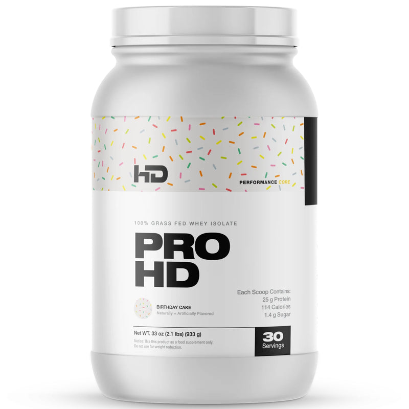 HD Muscle ProHD Isolate - 30 Servings Birthday Cake - Protein Powder (Whey Isolate) - Hyperforme.com