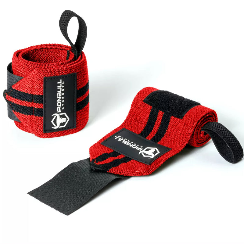 Iron Bull Classic Wrist Wraps - 1 Pair Red - Apparel & Accessories - Hyperforme.com