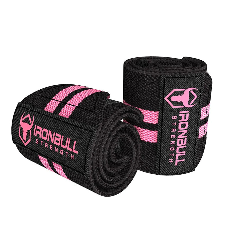 Iron Bull Women Wrist Wraps - 1 Pair Black / Pink - Apparel & Accessories - Hyperforme.com