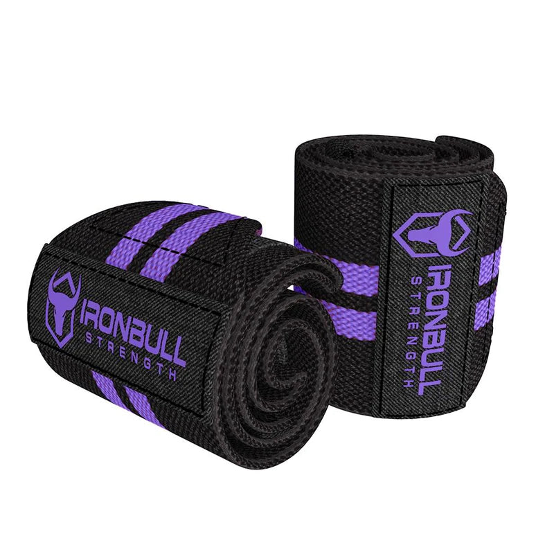 Iron Bull Women Wrist Wraps - 1 Pair Black / Purple - Apparel & Accessories - Hyperforme.com