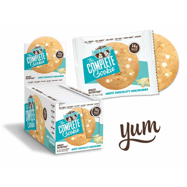 Lenny and Larry Cookie Vegan - 12 Cookies White Chocolate Macadamia - Protein Bars - Hyperforme.com