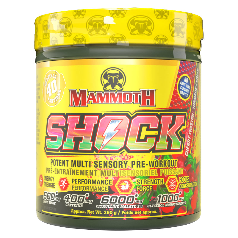Mammoth Shock Pre-Workout - 40 Servings Cherry Twister - Pre-Workout - Hyperforme.com