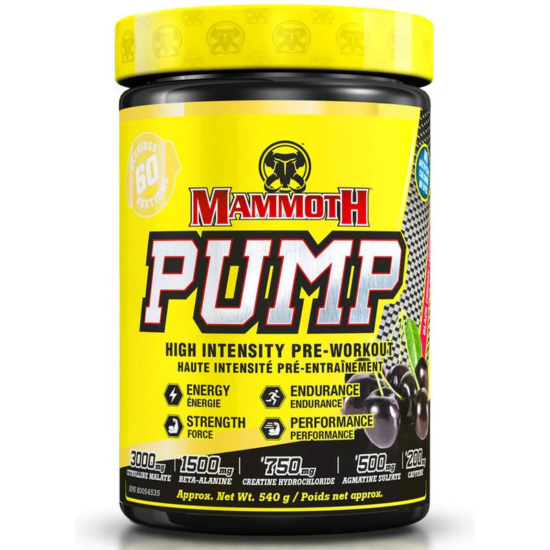 Mammoth Pump - 60 servings Black Cherry - Nitric Oxide Supplements - Hyperforme.com