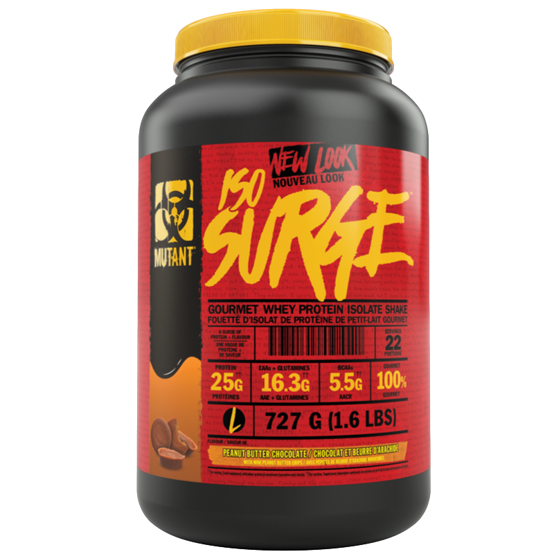 Mutant Iso-Surge - 1.6lb Peanut Butter Chocolate - Protein Powder (Whey Isolate) - Hyperforme.com