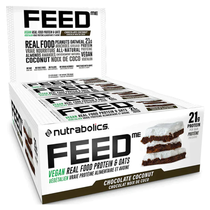 Nutrabolics FEED Vegan Protein Bar - 12 Bars