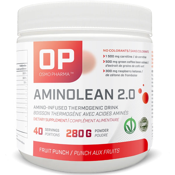 Osmo Pharma Aminolean - 40 Servings Fruit Punch - Energy Burner - Hyperforme.com