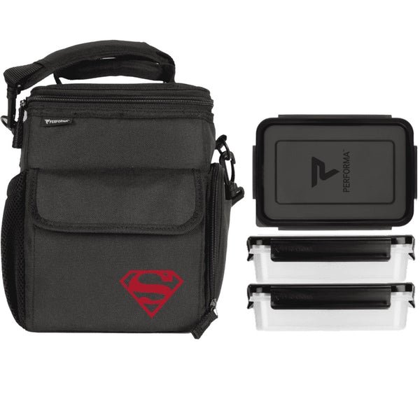 Performa 3 Meal Cooler Bag Superman - Lunch Boxes & Totes - Hyperforme.com