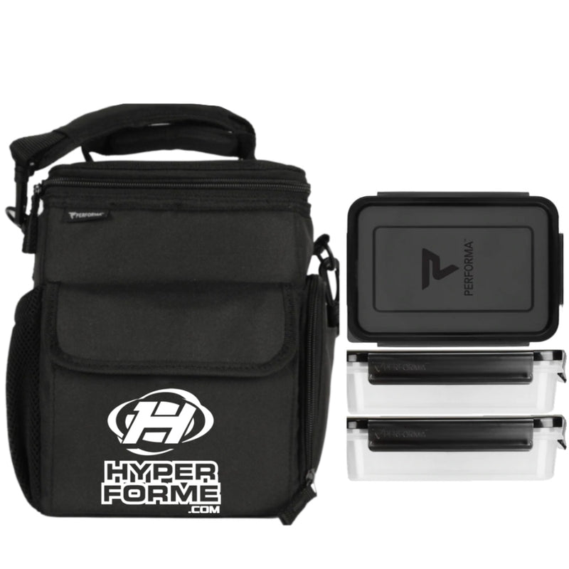 Hyperforme.com Performa Meal Cooler Bag - 3 meals White Logo - Lunch Boxes & Totes - Hyperforme.com