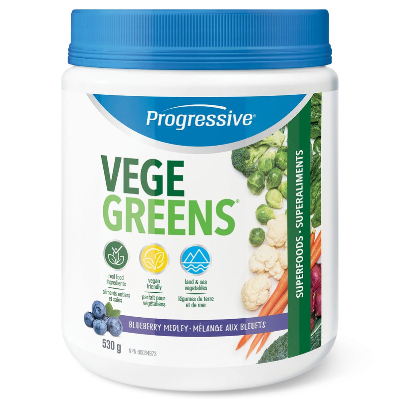 Progressive Vegegreens - 530 gr Blueberry Medley - Superfoods (Greens) - Hyperforme.com