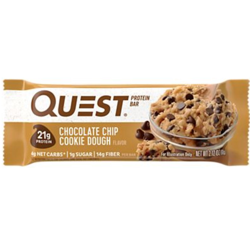 Quest Bars - 1 Bar Chocolate Chip cookie Dough - Protein Bars - Hyperforme.com