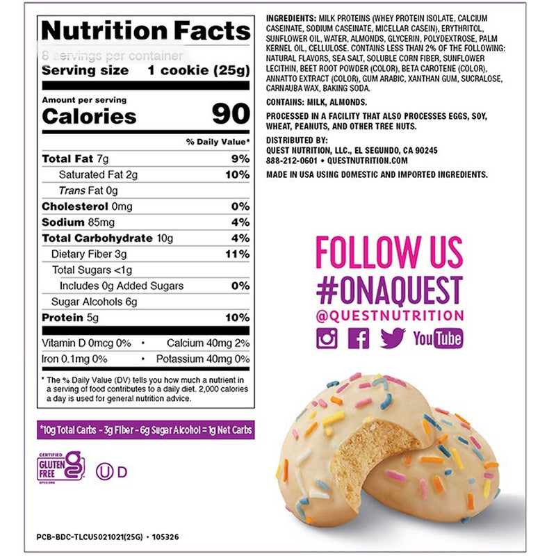 Quest Frosted Cookie - 1 Cookie - Protein Bars - Hyperforme.com