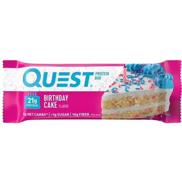Quest Bars - 1 Bar Birthday Cake - Protein Bars - Hyperforme.com