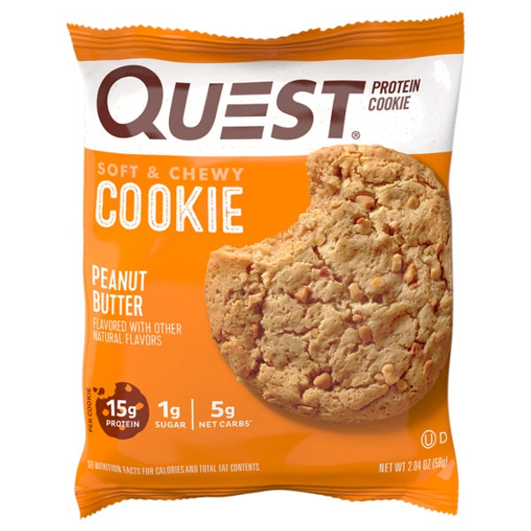 Quest Protein Cookie - 1 Cookie Peanut Butter - Protein Bars - Hyperforme.com