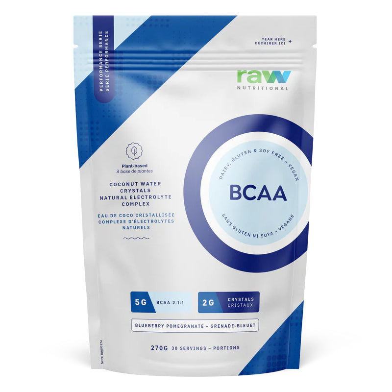 Raw Nutritional Vegan BCAA - 30 Servings Blueberry Pomegranate - BCAA - Hyperforme.com