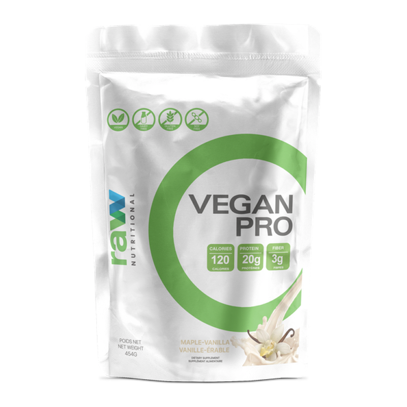 Raw Nutritional Vegan Pro - 454g Maple Vanilla - Protein Powder (Vegan) - Hyperforme.com