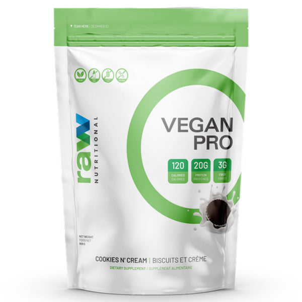 Raw Nutritional Vegan Pro - 908g Cookies N' Cream - Protein Powder (Vegan) - Hyperforme.com
